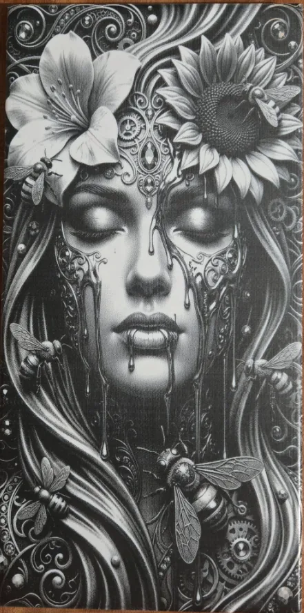 Laser engraving by Scott Harvey, made with DithX